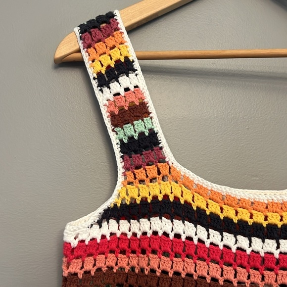 NWT Marine Layer Archive Fiona Crochet Dress Multi Stripe Size XS - Picture 5 of 9